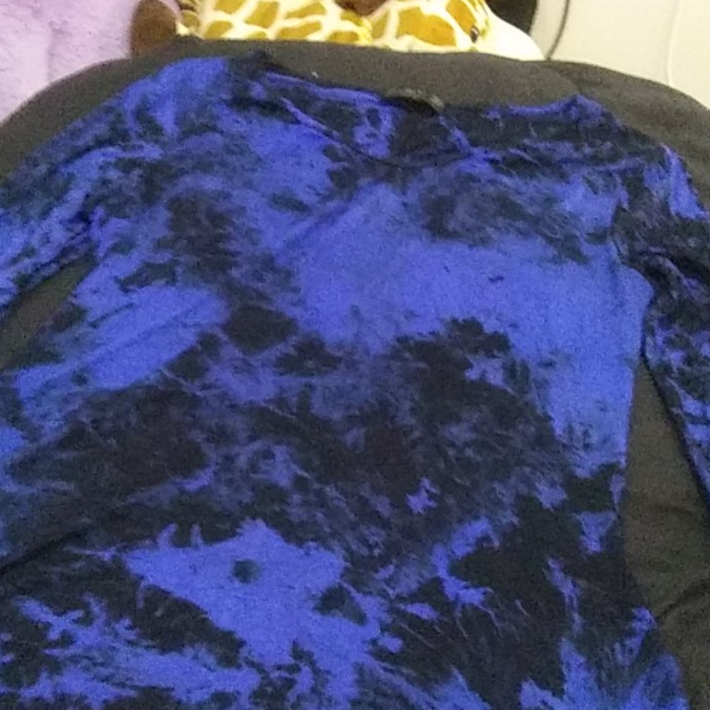 Blue and black long shirt